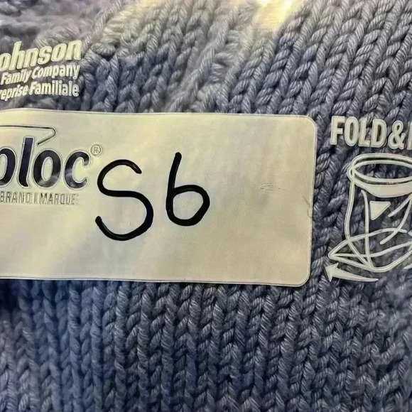 Pure Handknit Womens Vest Blue S/M Sleeveless Pullover Tight Knit 3D Flowers EUC - Picture 12 of 12